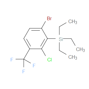 (6-bromo-2-chloro-3-(trifluoromethyl)phenyl)triethylsilane