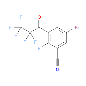5-bromo-2-fluoro-3-(2,2,3,3,3-pentafluoropropanoyl)benzonitrile