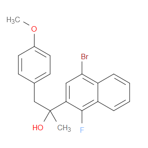 2-(4-bromo-1-fluoronaphthalen-2-yl)-1-(4-methoxyphenyl)propan-2-ol