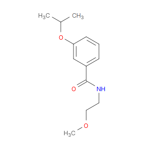 N-(2-Methoxyethyl)-3-(1-methylethoxy)benzamide