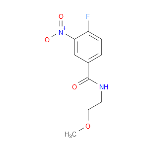 4-fluoro-N-(2-methoxyethyl)-3-nitrobenzamide
