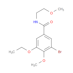 3-Bromo-5-ethoxy-4-methoxy-N-(2-methoxyethyl)benzamide