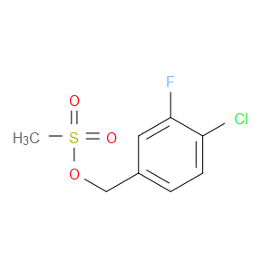 Benzenemethanol, 4-chloro-3-fluoro-, 1-methanesulfonate