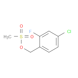 Benzenemethanol, 4-chloro-2-fluoro-, 1-methanesulfonate