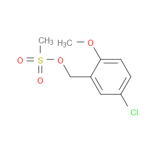 Benzenemethanol, 5-chloro-2-methoxy-, 1-methanesulfonate