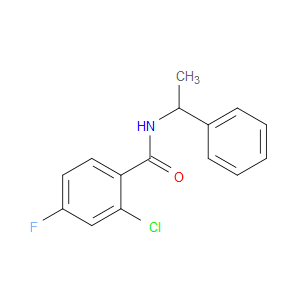 2-Chloro-4-fluoro-N-(1-phenylethyl)benzamide