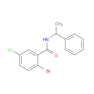 2-Bromo-5-chloro-N-(1-phenylethyl)benzamide