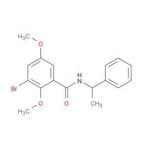 3-Bromo-2,5-dimethoxy-N-(1-phenylethyl)benzamide