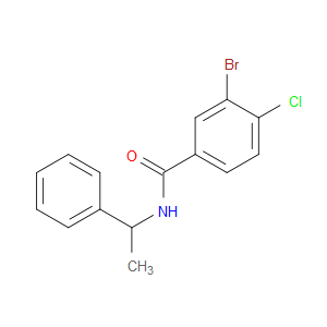 3-Bromo-4-chloro-N-(1-phenylethyl)benzamide