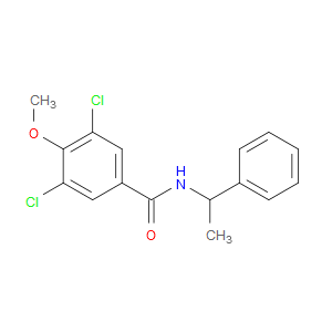 3,5-Dichloro-4-methoxy-N-(1-phenylethyl)benzamide