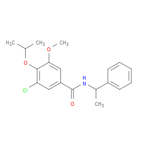 3-Chloro-5-methoxy-4-(1-methylethoxy)-N-(1-phenylethyl)benzamide