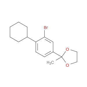 2-(3-bromo-4-cyclohexylphenyl)-2-methyl-1,3-dioxolane
