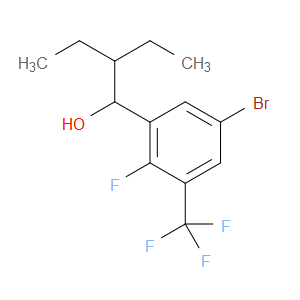 1-(5-bromo-2-fluoro-3-(trifluoromethyl)phenyl)-2-ethylbutan-1-ol