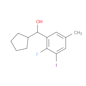 cyclopentyl(2-fluoro-3-iodo-5-methylphenyl)methanol