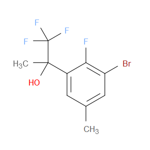 2-(3-bromo-2-fluoro-5-methylphenyl)-1,1,1-trifluoropropan-2-ol
