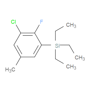(3-chloro-2-fluoro-5-methylphenyl)triethylsilane