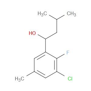 1-(3-chloro-2-fluoro-5-methylphenyl)-3-methylbutan-1-ol