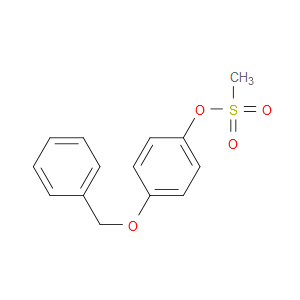 Phenol, 4-(phenylmethoxy)-, 1-methanesulfonate