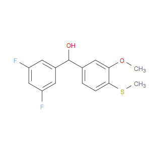 (3,5-difluorophenyl)(3-methoxy-4-(methylthio)phenyl)methanol