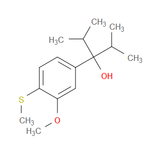 3-(3-methoxy-4-(methylthio)phenyl)-2,4-dimethylpentan-3-ol