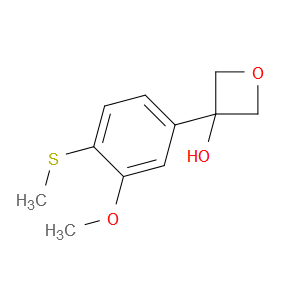 3-(3-methoxy-4-(methylthio)phenyl)oxetan-3-ol