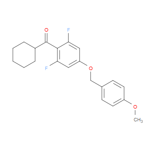cyclohexyl(2,6-difluoro-4-((4-methoxybenzyl)oxy)phenyl)methanone