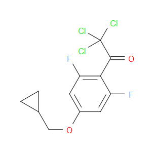 2,2,2-trichloro-1-(4-(cyclopropylmethoxy)-2,6-difluorophenyl)ethanone