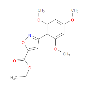 Ethyl 3-(2,4,6-trimethoxyphenyl)-5-isoxazolecarboxylate