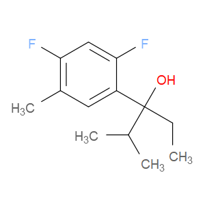 α-Ethyl-2,4-difluoro-5-methyl-α-(1-methylethyl)benzenemethanol
