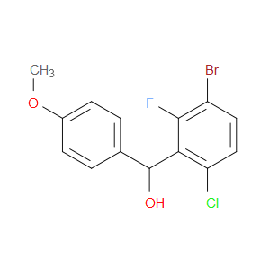 (3-bromo-6-chloro-2-fluorophenyl)(4-methoxyphenyl)methanol