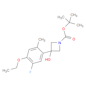 tert-butyl 3-(4-ethoxy-5-fluoro-2-methylphenyl)-3-hydroxyazetidine-1-carboxylate