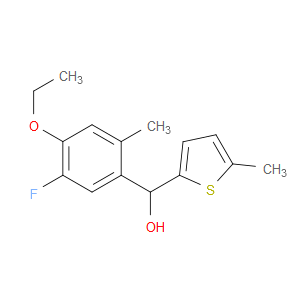 (4-ethoxy-5-fluoro-2-methylphenyl)(5-methylthiophen-2-yl)methanol