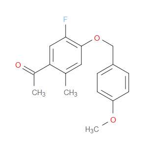 1-(5-fluoro-4-((4-methoxybenzyl)oxy)-2-methylphenyl)ethanone