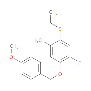 ethyl(5-fluoro-4-((4-methoxybenzyl)oxy)-2-methylphenyl)sulfane