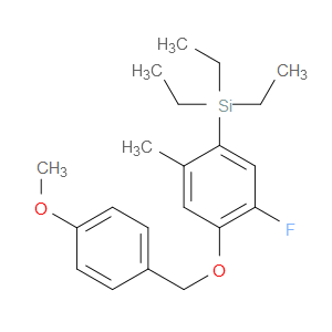 triethyl(5-fluoro-4-((4-methoxybenzyl)oxy)-2-methylphenyl)silane