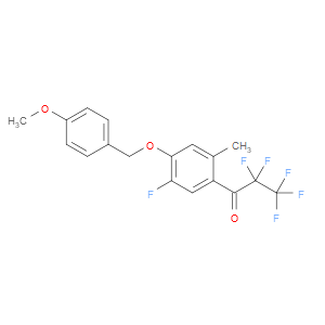 2,2,3,3,3-pentafluoro-1-(5-fluoro-4-((4-methoxybenzyl)oxy)-2-methylphenyl)propan-1-one