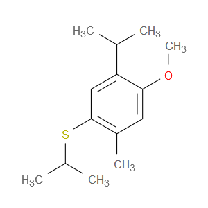 isopropyl(5-isopropyl-4-methoxy-2-methylphenyl)sulfane