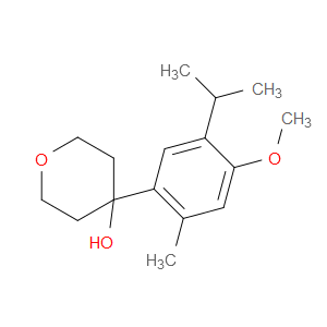 4-(5-isopropyl-4-methoxy-2-methylphenyl)tetrahydro-2H-pyran-4-ol