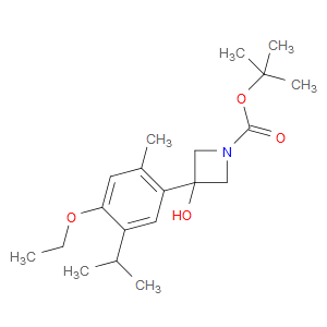 tert-butyl 3-(4-ethoxy-5-isopropyl-2-methylphenyl)-3-hydroxyazetidine-1-carboxylate