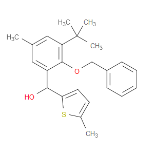 (2-(benzyloxy)-3-(tert-butyl)-5-methylphenyl)(5-methylthiophen-2-yl)methanol