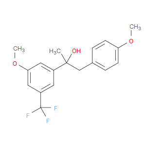 2-(3-methoxy-5-(trifluoromethyl)phenyl)-1-(4-methoxyphenyl)propan-2-ol
