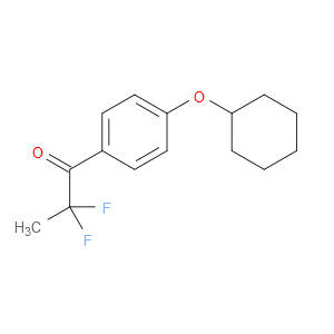 1-(4-(cyclohexyloxy)phenyl)-2,2-difluoropropan-1-one