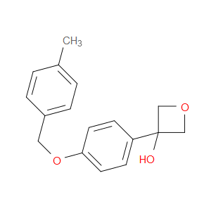 3-(4-((4-methylbenzyl)oxy)phenyl)oxetan-3-ol
