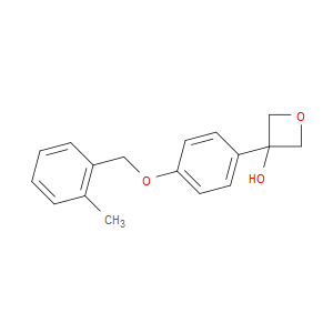3-(4-((2-methylbenzyl)oxy)phenyl)oxetan-3-ol