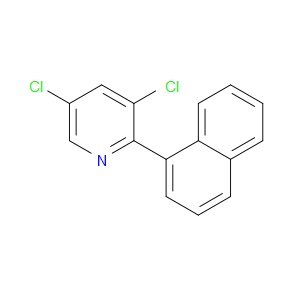 Pyridine, 3,5-dichloro-2-(1-naphthalenyl)-