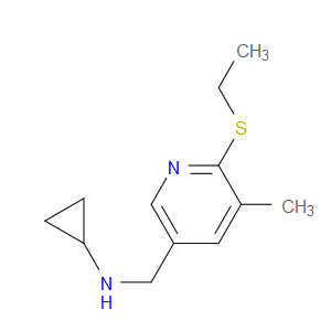 N-Cyclopropyl-6-(ethylthio)-5-methyl-3-pyridinemethanamine
