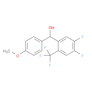 (4,5-difluoro-2-(trifluoromethyl)phenyl)(4-methoxyphenyl)methanol