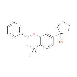 1-(3-(benzyloxy)-4-(trifluoromethyl)phenyl)cyclopentanol