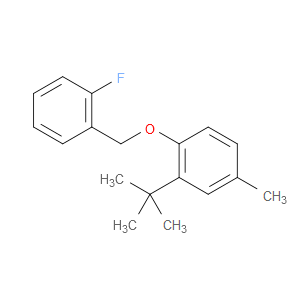 2-(tert-butyl)-1-((2-fluorobenzyl)oxy)-4-methylbenzene
