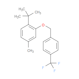 1-(tert-butyl)-4-methyl-2-((4-(trifluoromethyl)benzyl)oxy)benzene